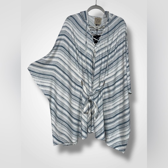 Chaser Dresses & Skirts - Chaser Women's Poncho Dress Blue Stripe Size XS
New With Tag